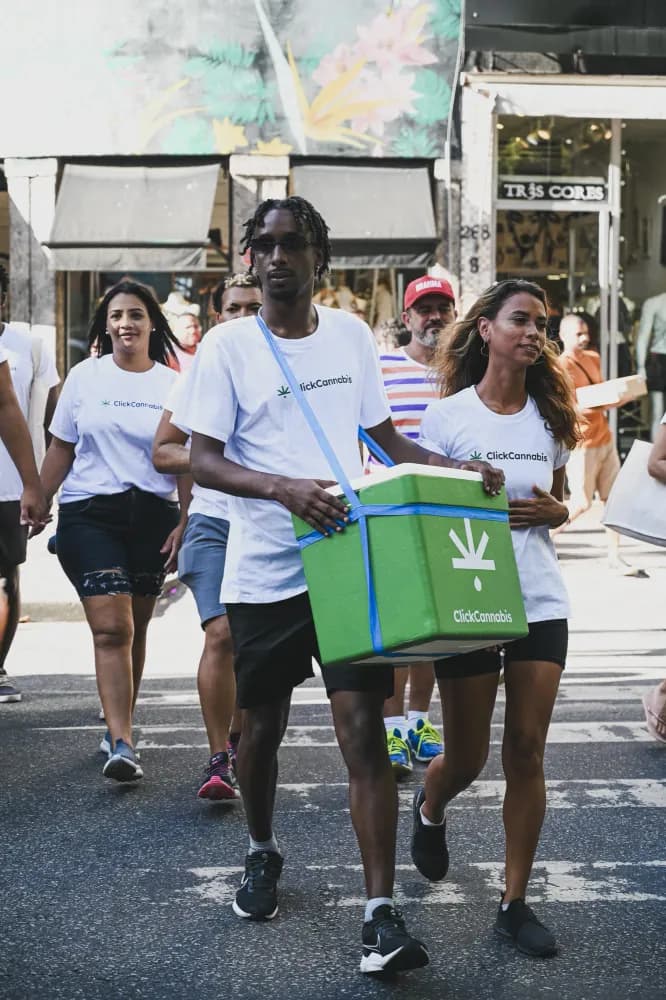 Album do Saúde e informação com a Click Cannabis em carnaval carioca